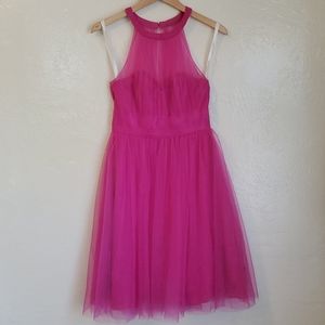 Hot pink tule dress
